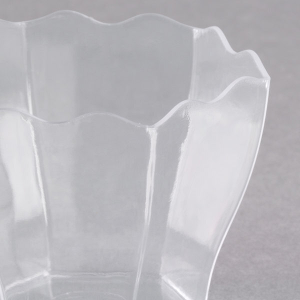 Fineline 6304-CL, 2.5 Oz Tiny Temptations Clear Square Tiny Dessert Cup, 200/CS