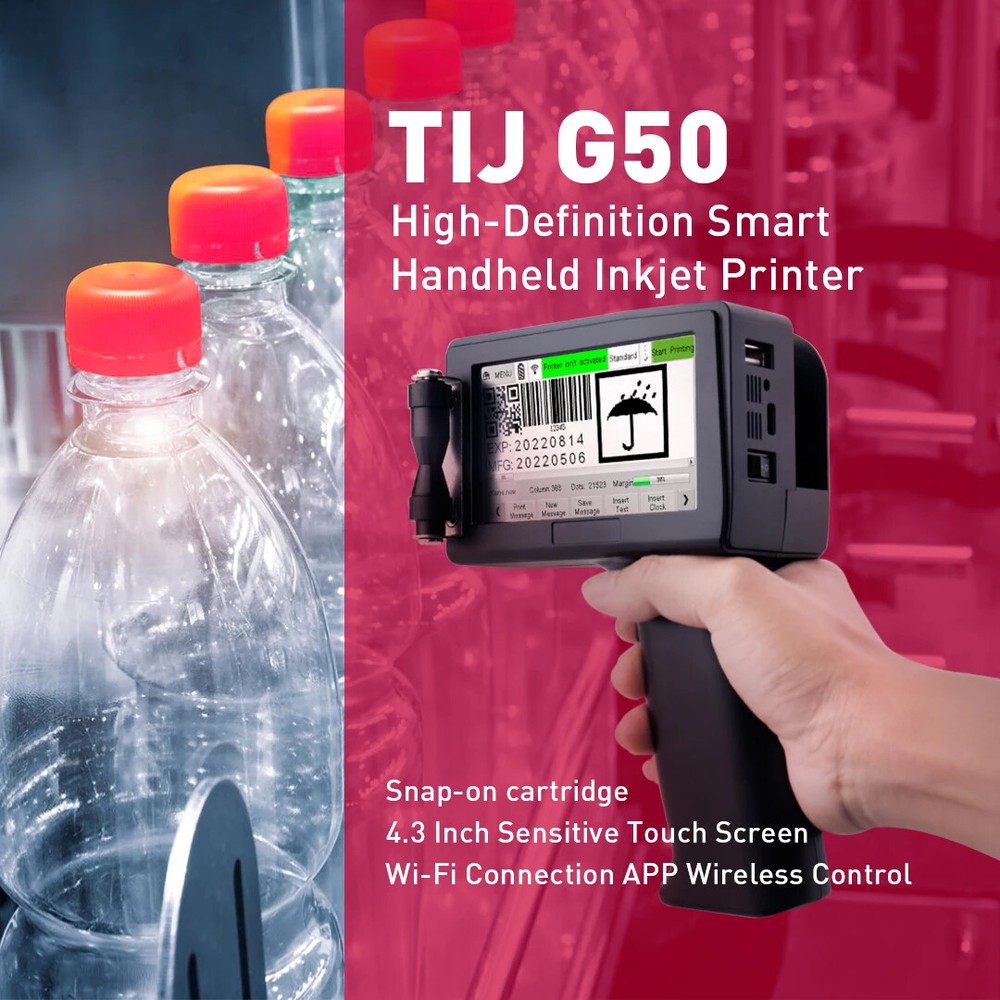 Portable Handheld Label Online Tij Thermal Inkjet Printer Coding Machine Label