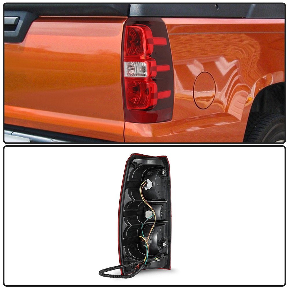 For 2007-2013 Chevy Chevrolet Avalanche Halogen Tail Light w/Bulbs Right Side