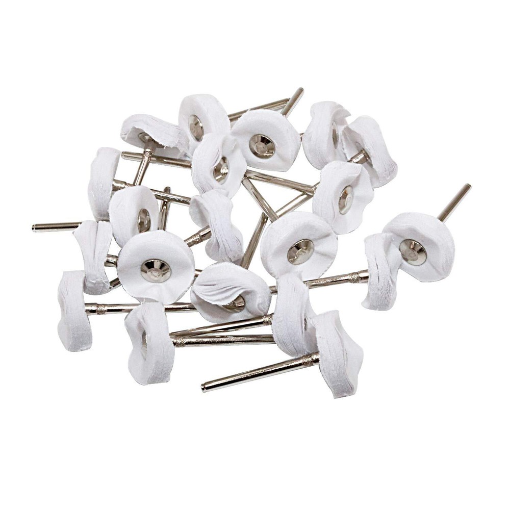 Little Buffer Wheels Buffing and Polishing Wheel for Rotary Drill Tools White...