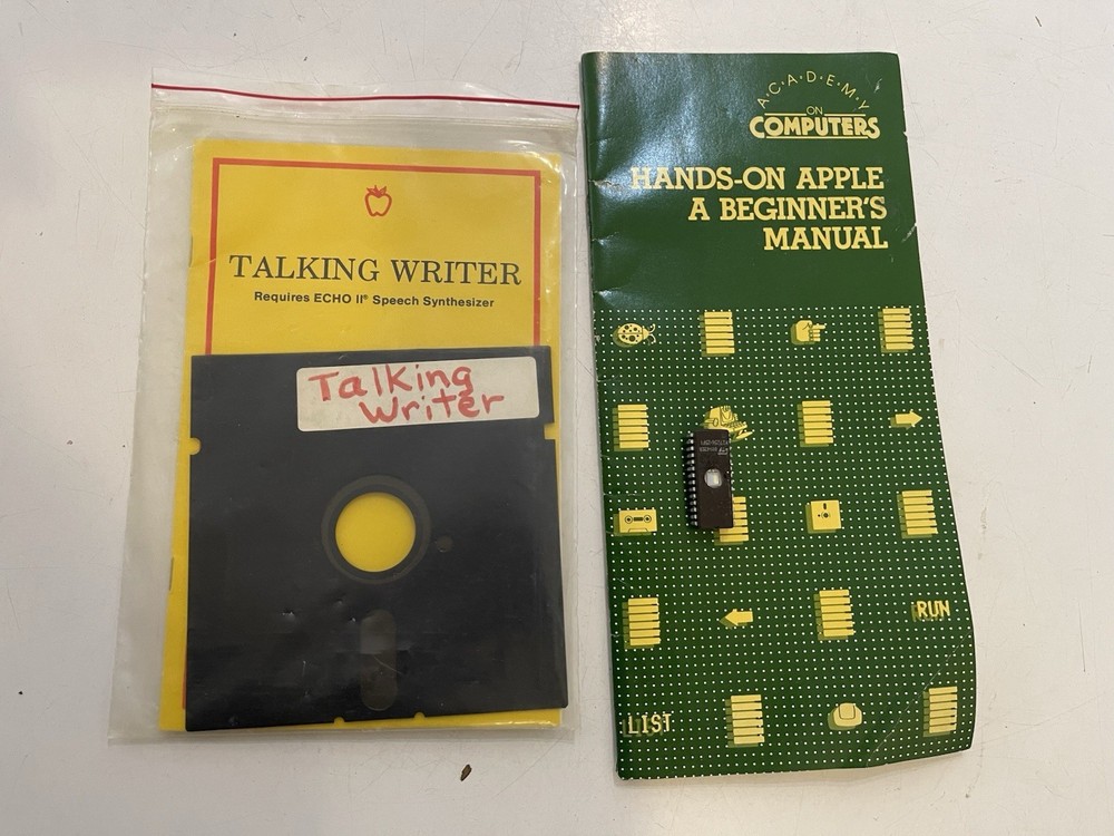 Apple II Talking Writer Software w/ ROM for Echo Synthesizer