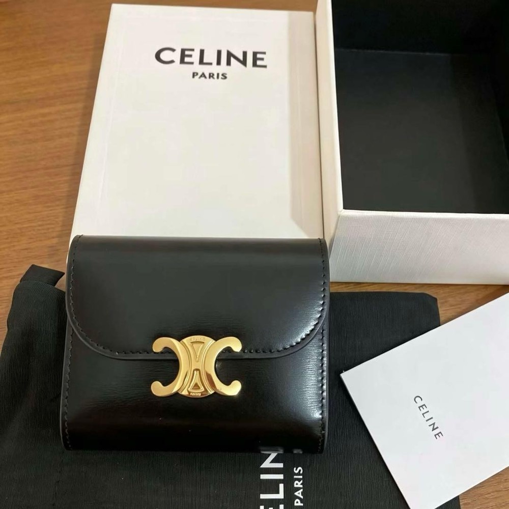 CELINE Celine Small Wallet Triomphe From Japan
