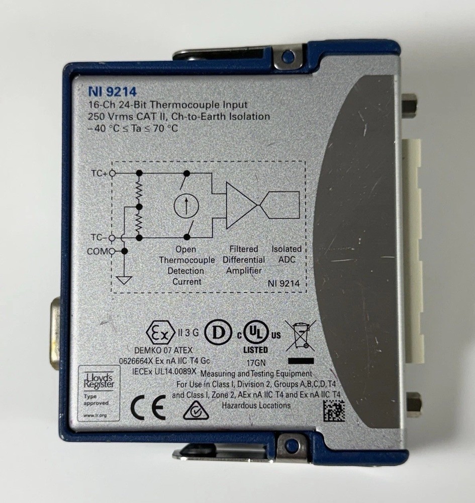 National Instruments️ NI 9214 C Series 16-CH 24-Bit Temperature Input Module