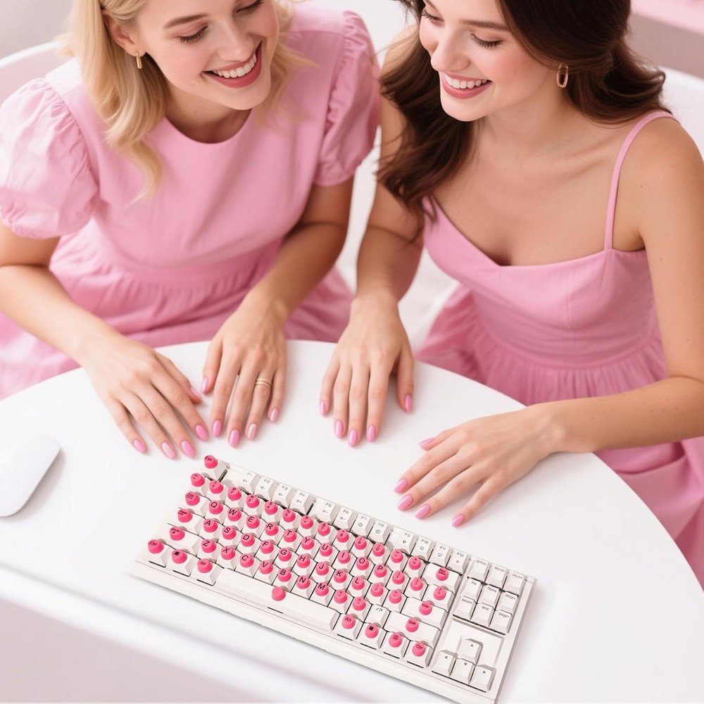 Keyboard Sticker for Long Nails with Letters: Keyboard Bubbles for Long Nails -