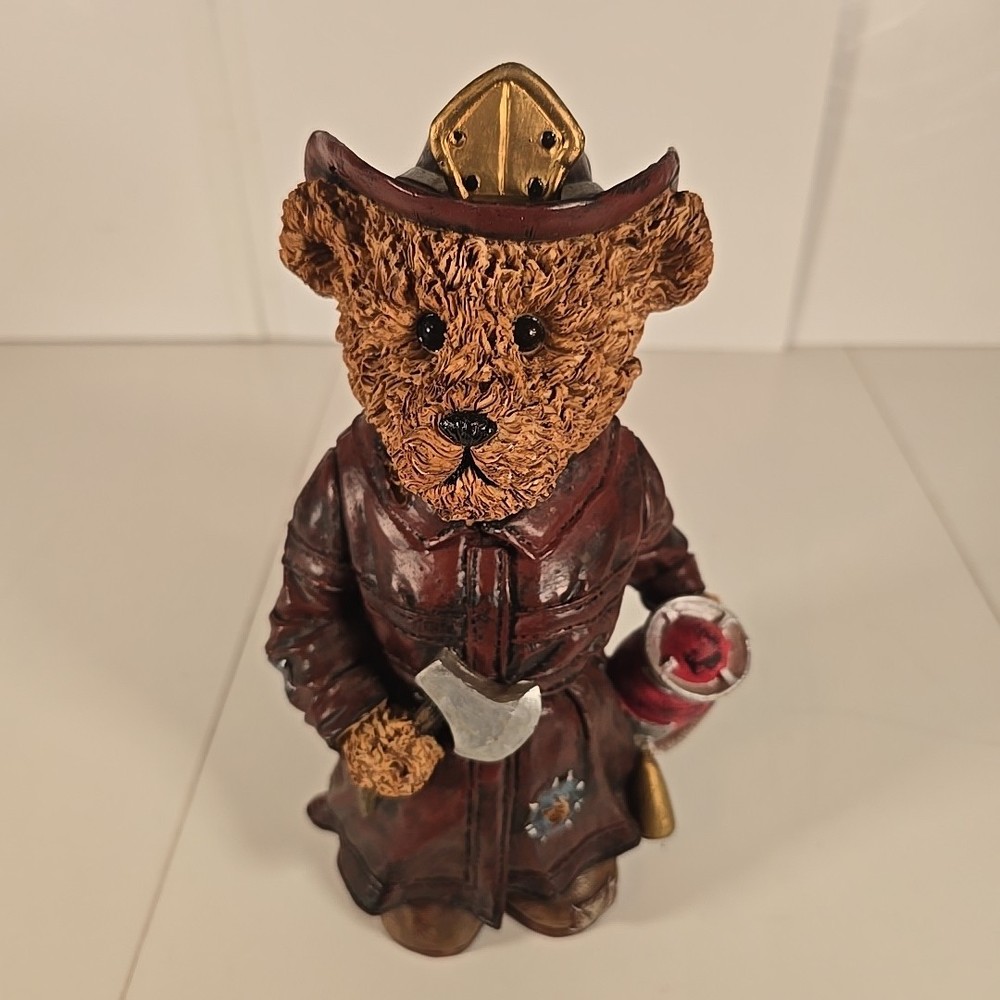 Fire Fighter Bear Decor 11 Inches Tall