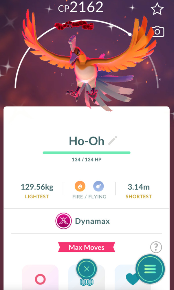 Shiny Dynamax Ho-oh - Read Description