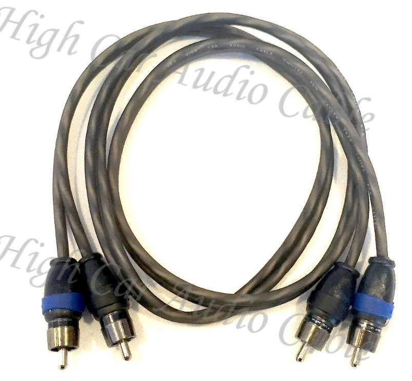 SKY HIGH CAR AUDIO 2 CHANNEL TWISTED RCA'S 1.5FT