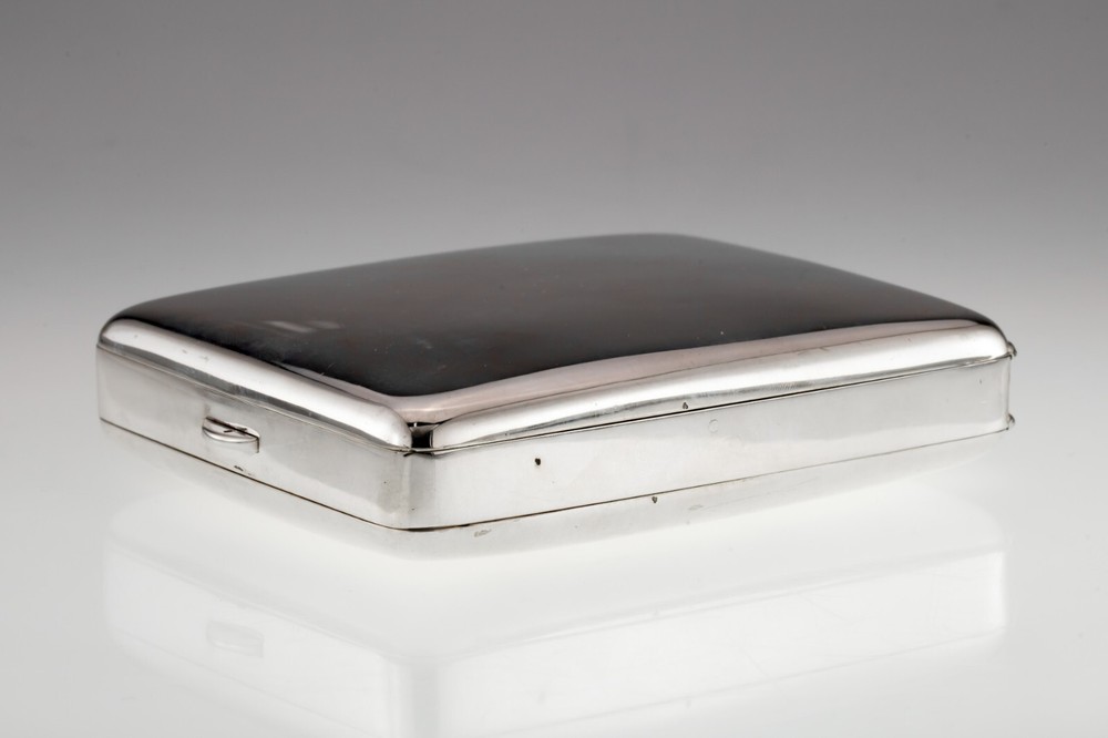 Howard & Co. Sterling Silver Heavy Displayable Cigarette Case w/ Tray