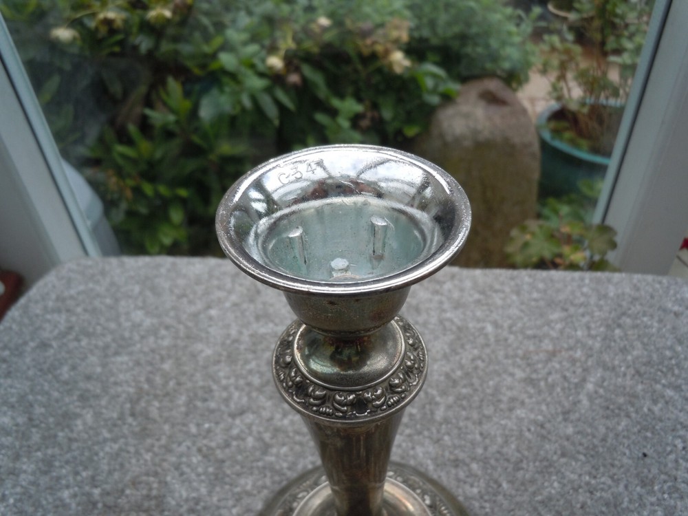 Silver Plated Candlestick by Ianthe.