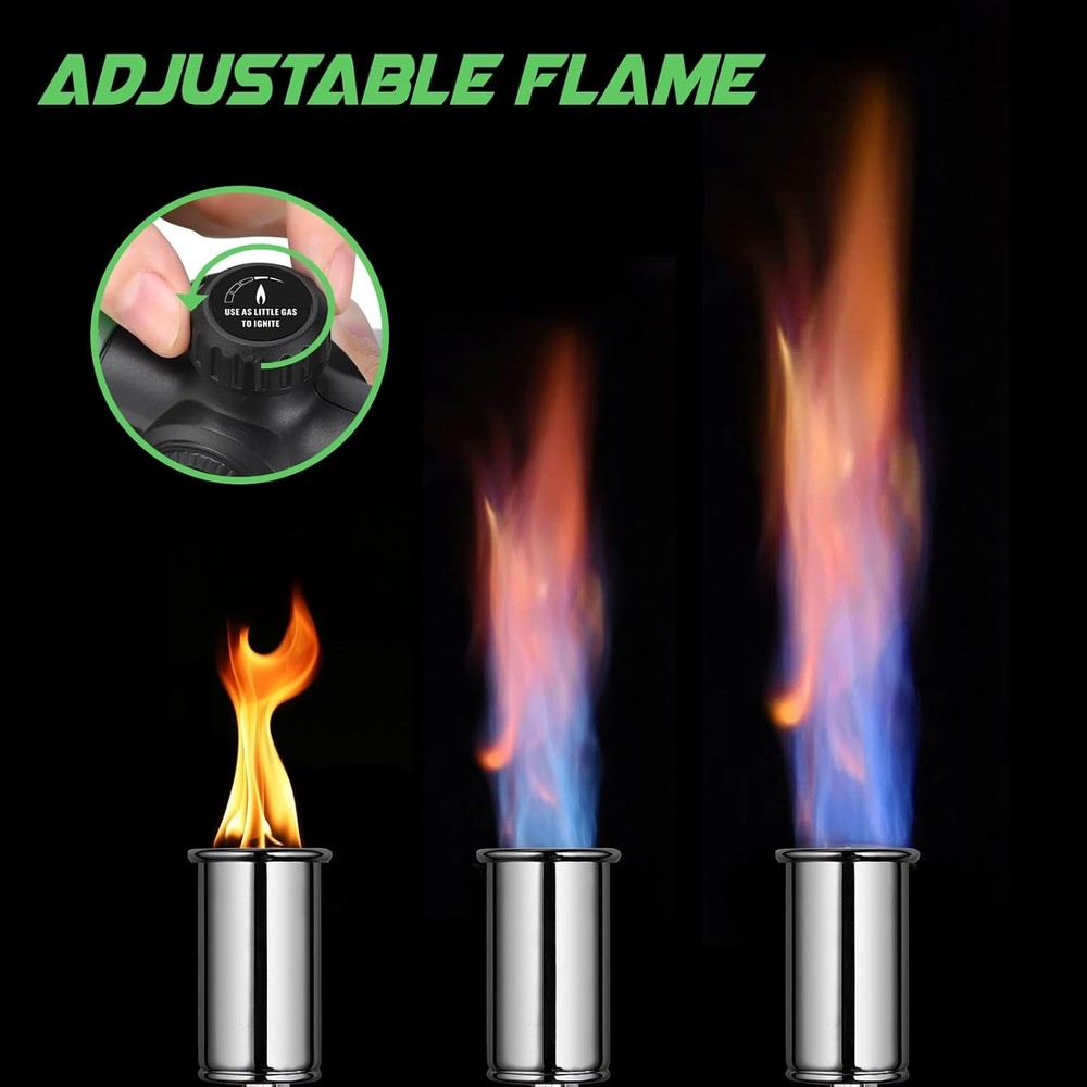 Propane Torch Head, Powerful Charcoal Torch Lighter, Campfire Starter, Grill