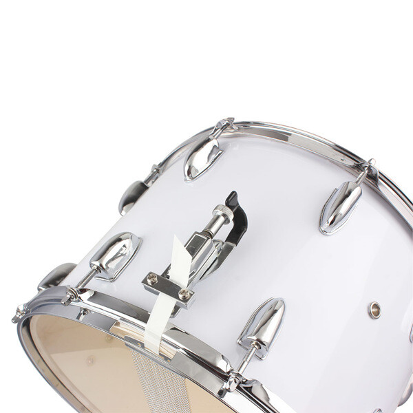 White 14 x10 inches Marching Drum Drumsticks Key Strap