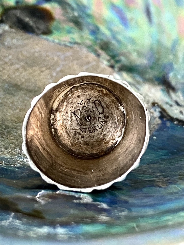 Antique Ketcham & McDougall MKD Sterling Silver Thimble 12