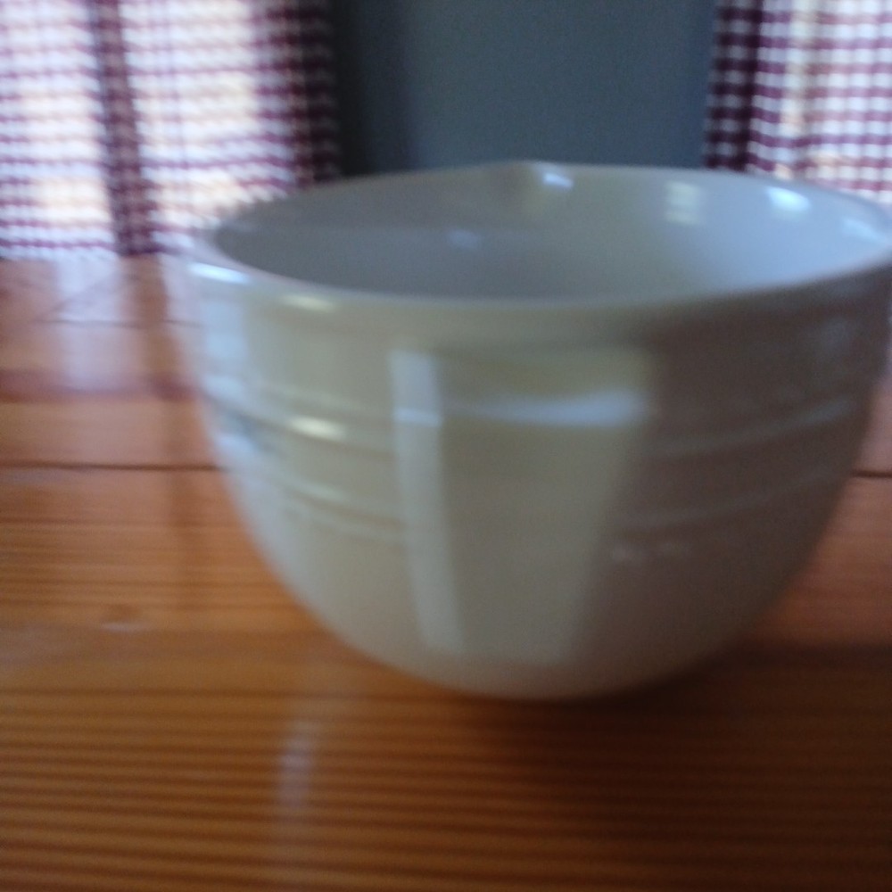 Parini Cookware Ceramic Batter Bowl 3 Piece Set Farm House Style Stackable
