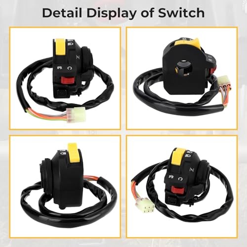 Left Handlebar Start Stop Headlight Switch for Suzuki Eiger 400 Kingquad 400