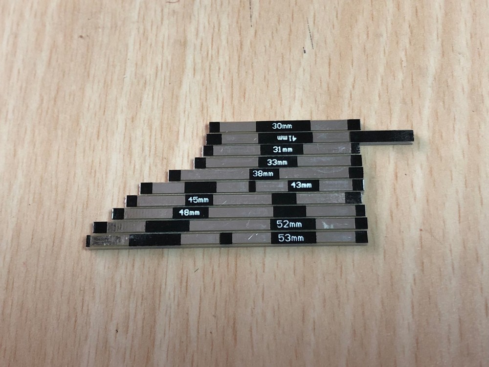 HO scale hand made PC ties pack ( for 2 sets #6 turnout)