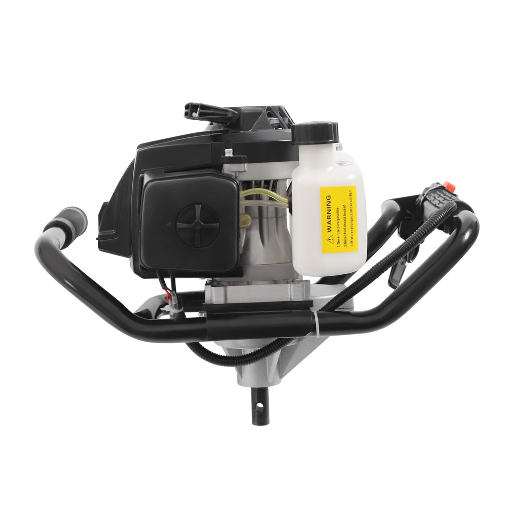 72cc 4.1HP Gas Powered Post Hole Digger with 3 Auger Drill Bits (6", 10", 12")