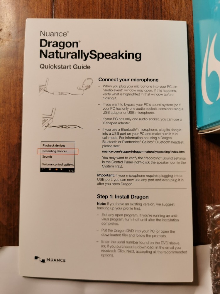 Nuance Dragon Naturally Speaking Home 13 Speech Recognition Software
