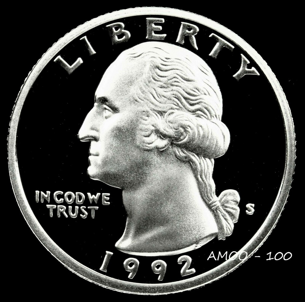 1992 S Proof Washington Quarter