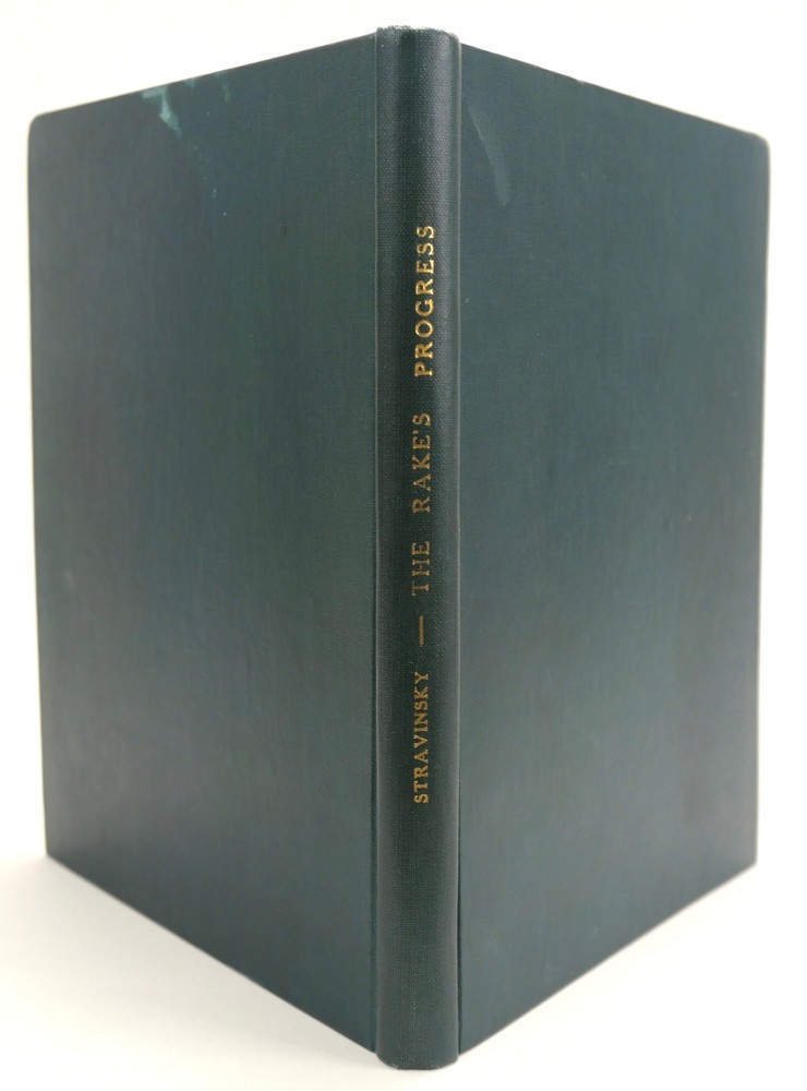 STRAVINSKY, Igor. (1882–1971)The Rake's Progress - SIGNED