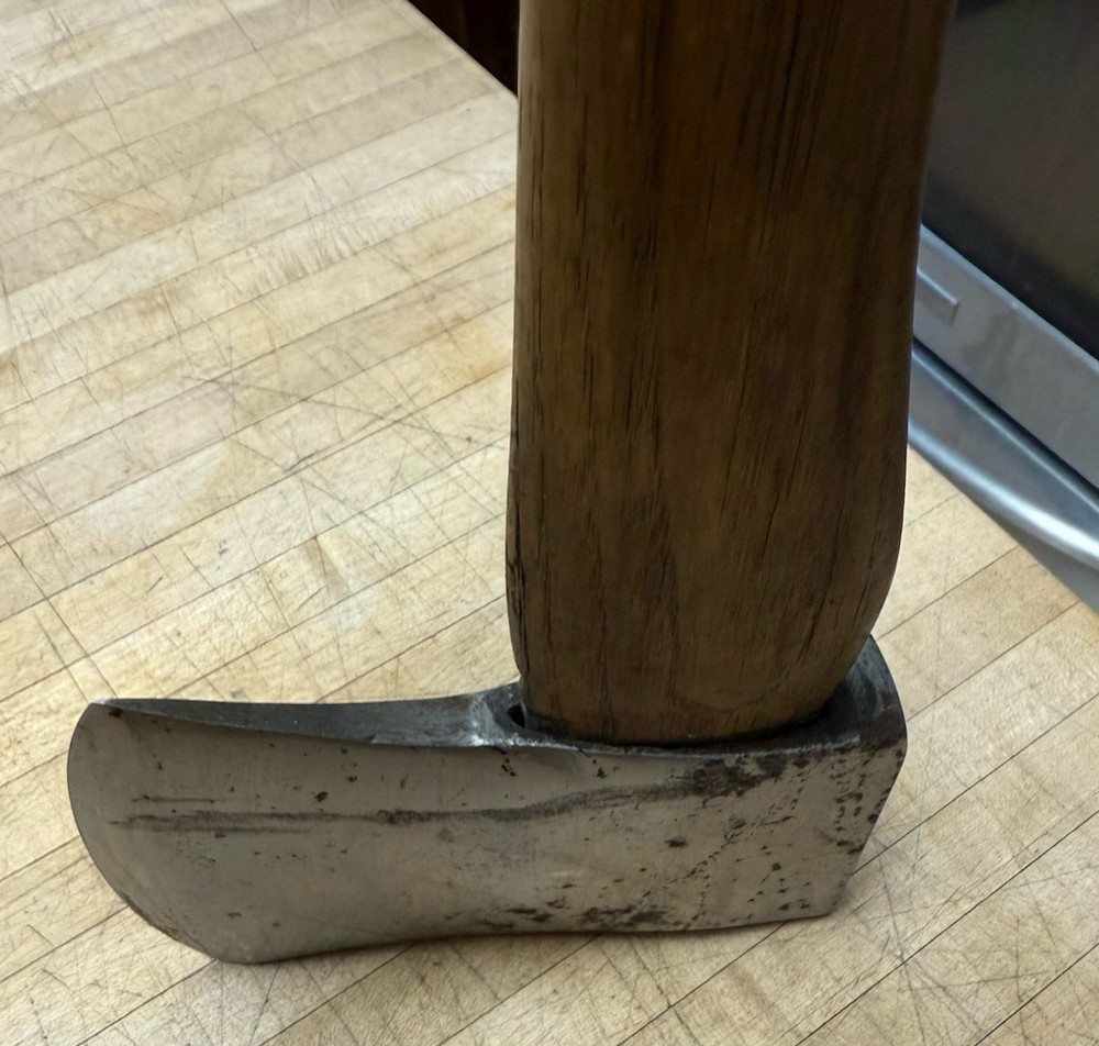 Vintage Warren Axe & Tool Co. Single Bit Axe Hatchet Chromed