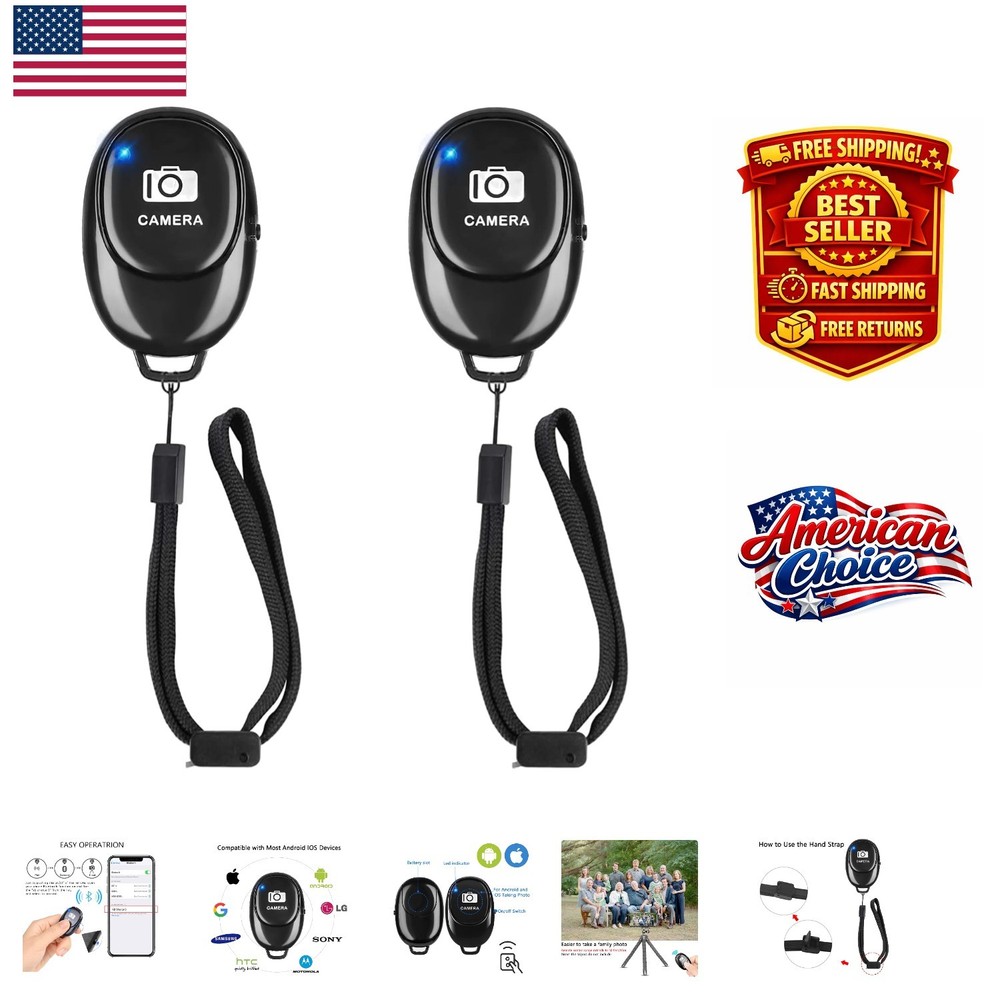 Ergonomic Bluetooth Remote Shutter Clicker – Perfect for Hands-Free Photos