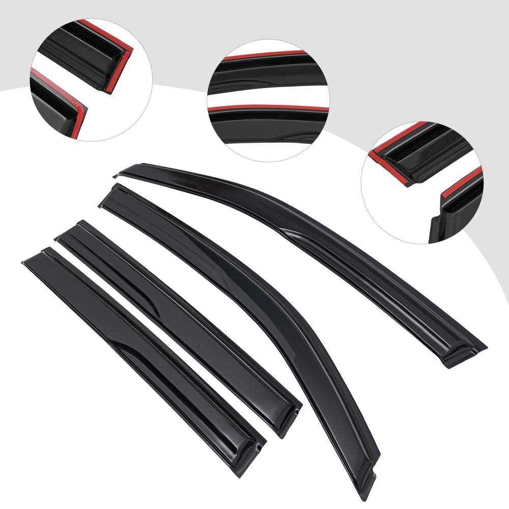 4Pcs For Subaru Forester Window Visor Sun Rain Wind Guard Vent Shade 2014-2018