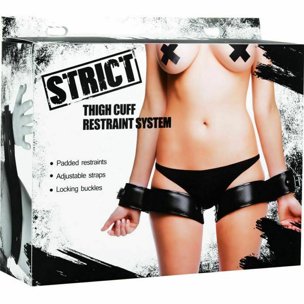 Strict Thigh Cuff Adjustable Restraint System Black