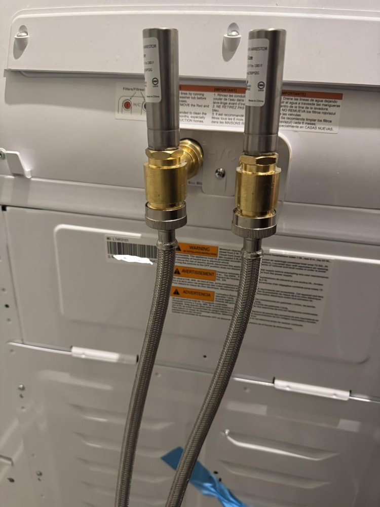 Laundry Water Hammer Arrestor 3/4" FHT x MHT Angle 2 Pack