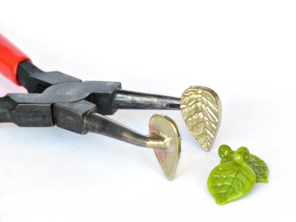 Brass Mashers for Leaf Beads and Pendants Making - Lampwork Tool
