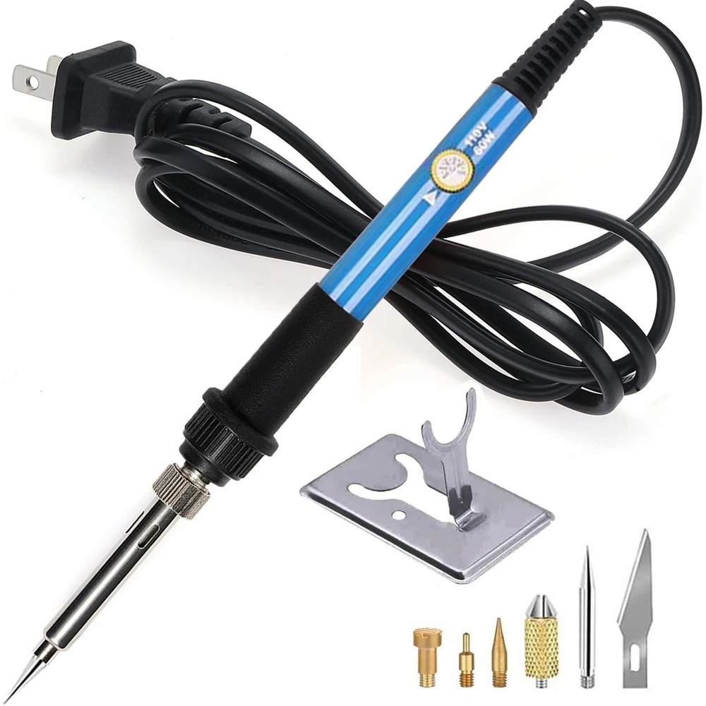 Wood Burning Kit, Woodburning Tool Adjustable Temperature 200~450 ℃ Pyrography..