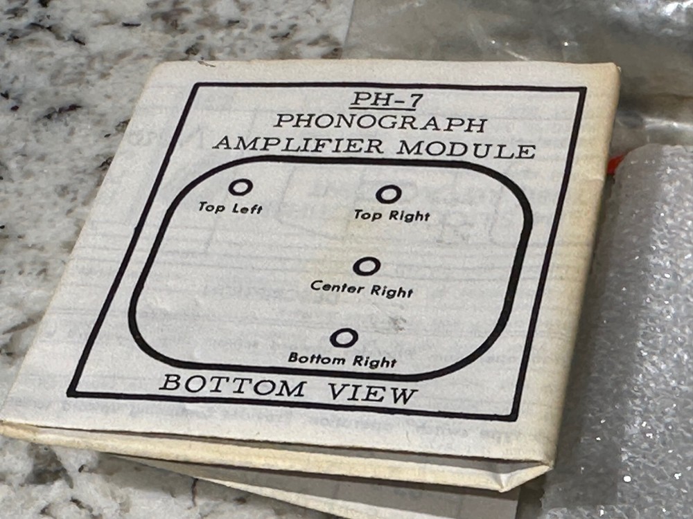 CARL CORDOVER & CO. Phonograph Amplifier Module PH7 Transistorized SS NOS Open