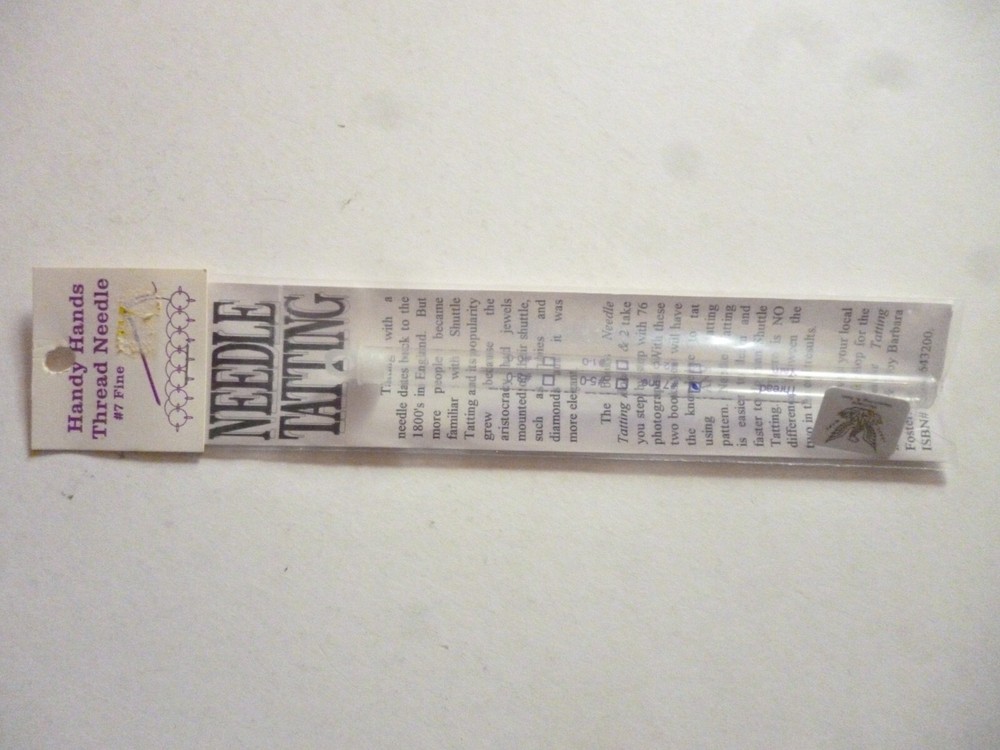 HANDY HANDS THREAD TATTING NEEDLE #7 FINE