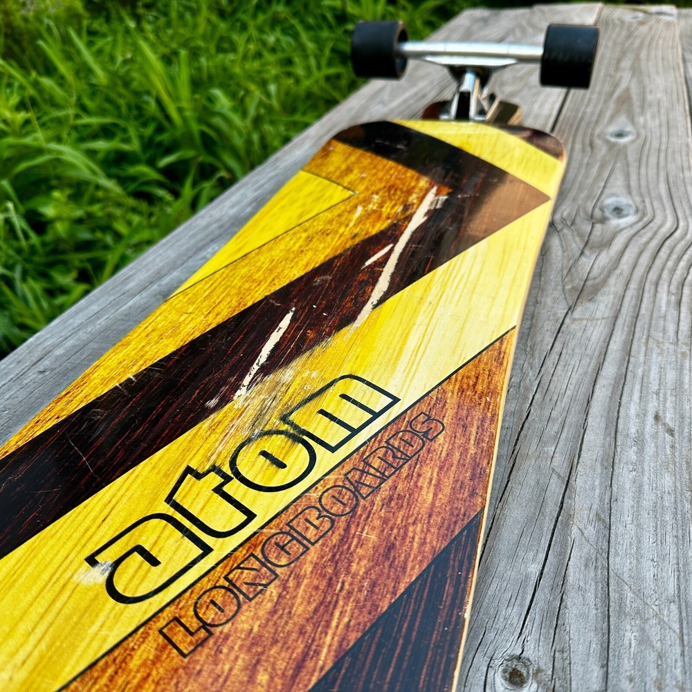 ATOM ~ Woody Drop-Deck Longboard ~ 39'' Skateboard ~