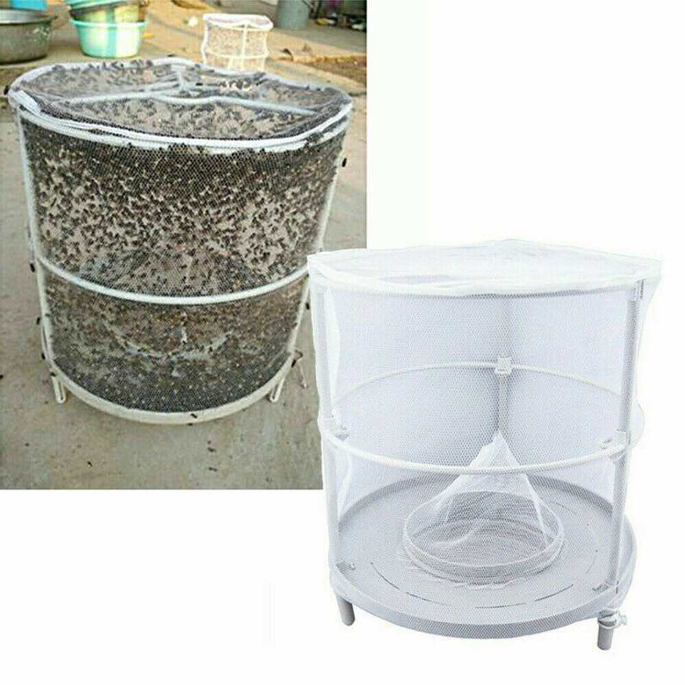 Fly Trap Ranch Reusable Fly Catcher Killer Cage Net Pest Bug Insert Catch US