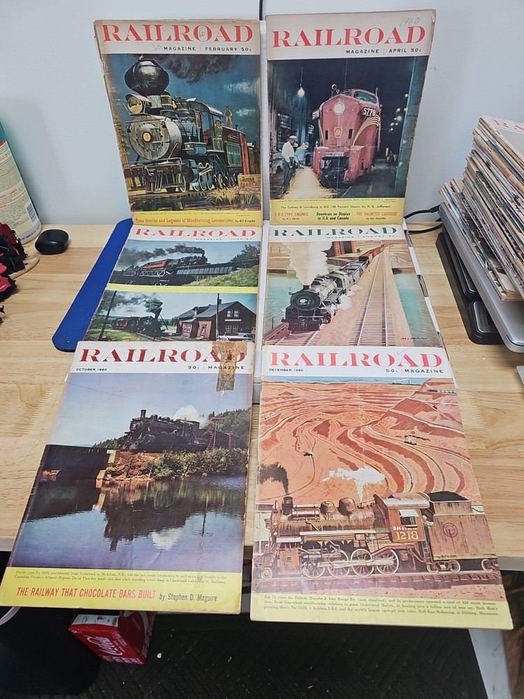 Railroad Magazine 1960 6 Issues Full Year.