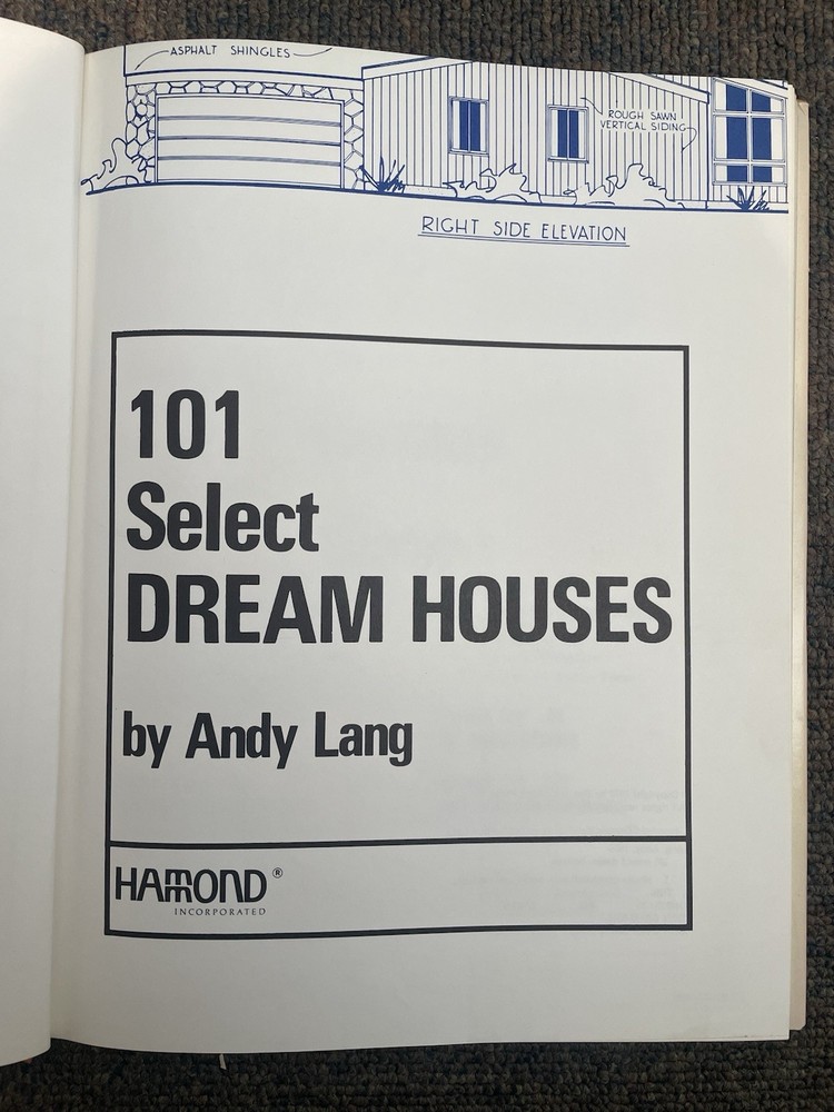 101 Select Dream Houses By Andy Lang 1972