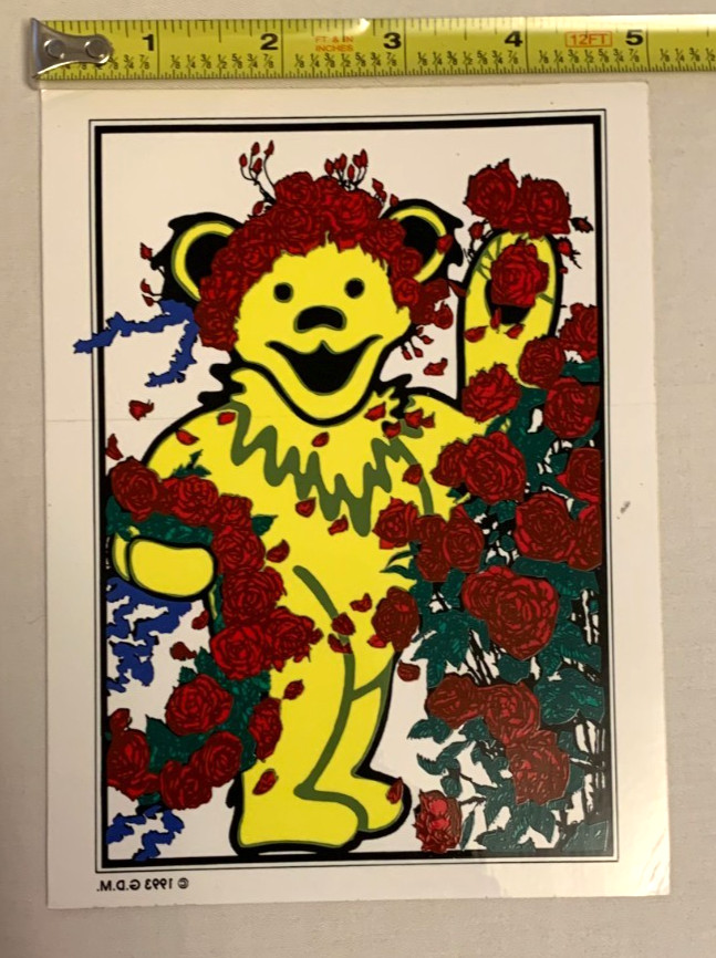 🔥 Vintage Grateful Dead Sticker 🔥 Dancing Bear Bertha - Excellent Condition