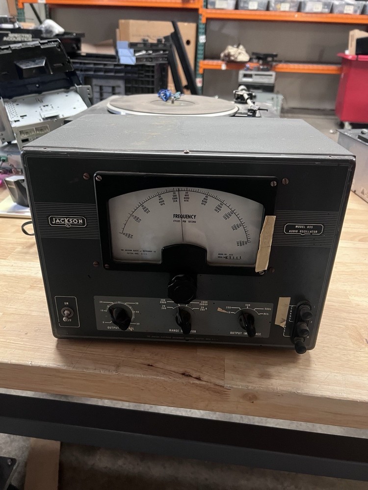 Vintage Jackson Electrical Instrument Co. Model 655 Audio Oscillator Untested