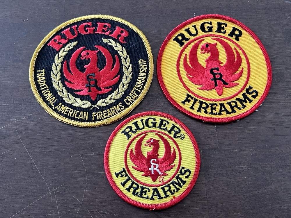3- RUGER FIREARMS PATCHES