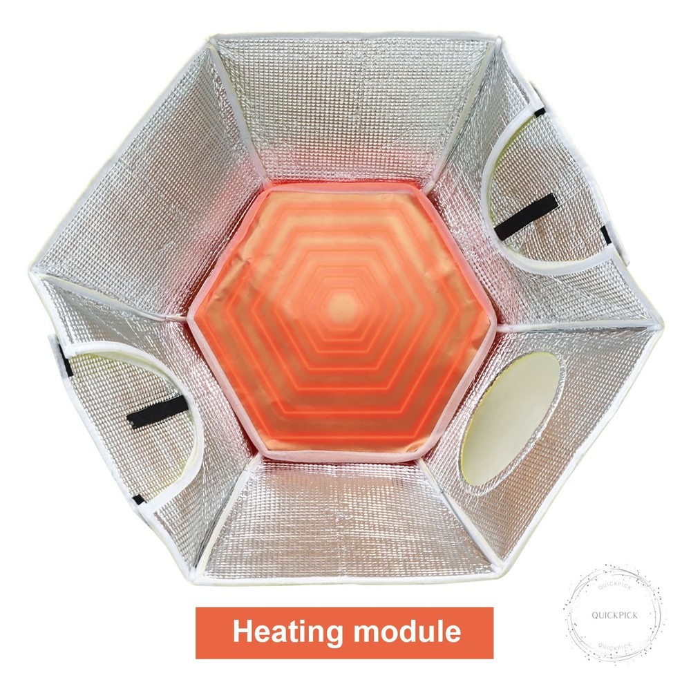 Large Chick Brooder Heating Plate Chick Brooder Box 21.6" Heat up to 50 Chicks