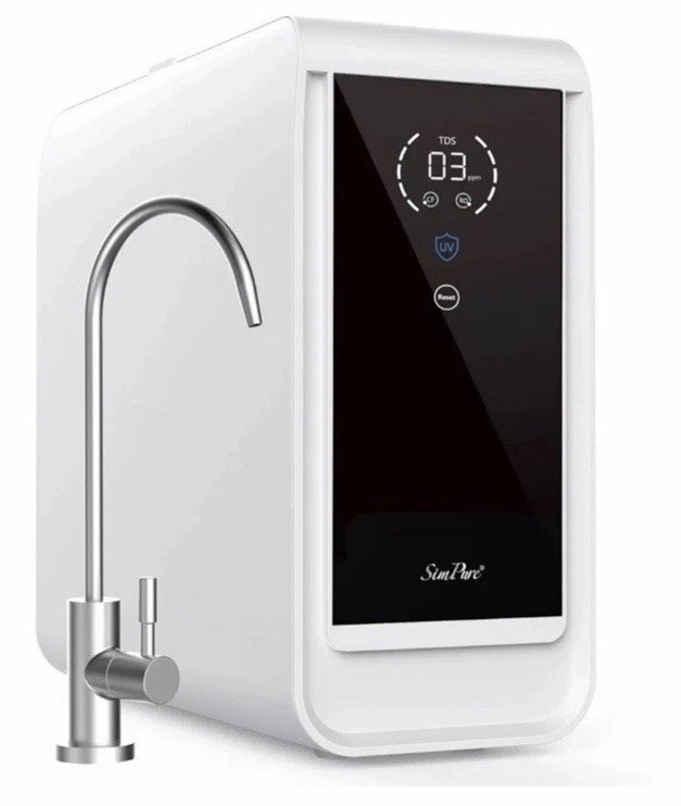 SimPure Q3-600 UV Reverse Osmosis System 600 GPD 7 Stage Under Sink Electric