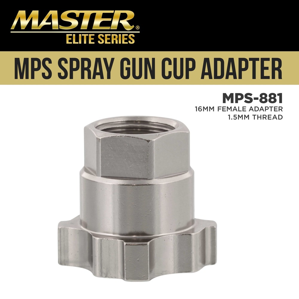 Master System MPS Spray Gun Cup Adapter for Master Elite 44, 88 Disposable Cup