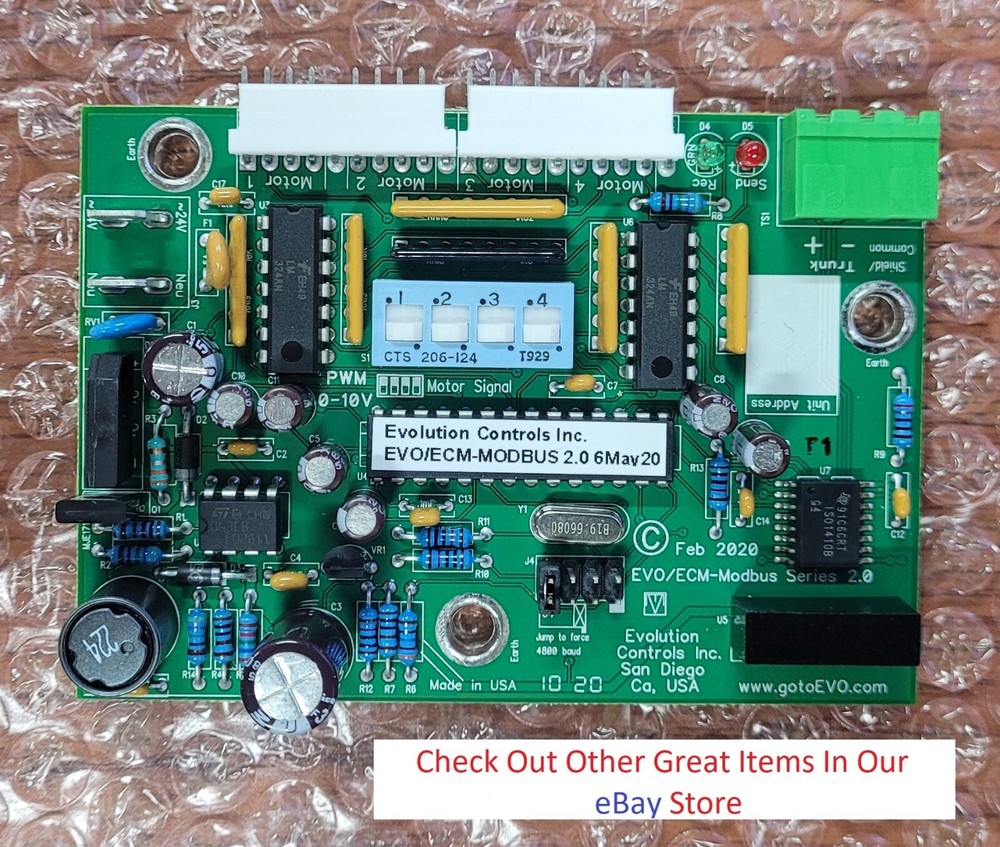 Evolution Controls EVO/ECM-MODBUS 2.0 Motor Control Board, 0-10V and PWM Outputs