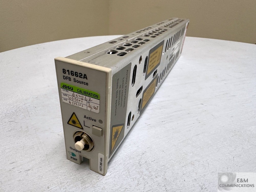 81662A AGILENT OPTICAL DFB LASER SOURCE FOR 8166A MAINFRAME NO PULL/LOCK HANDLE