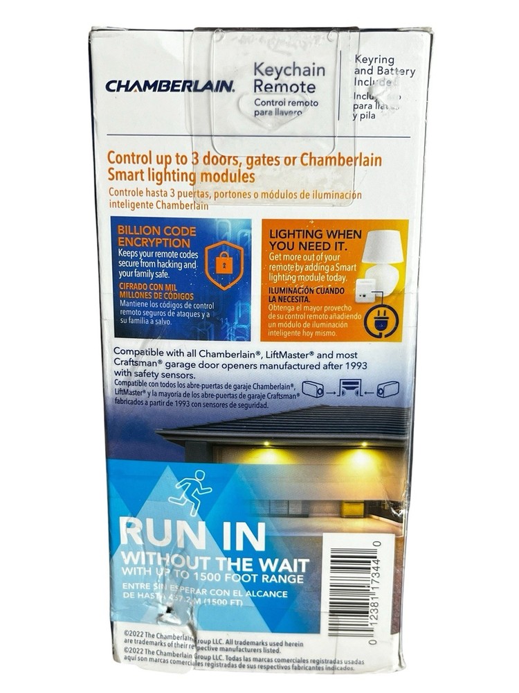 Chamberlain Garage Door Mini Keychain Remote Model 956EV-P2