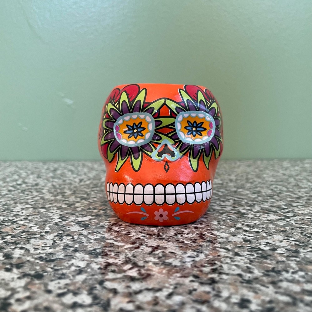 Mini Sugar Skull Succulent Planter