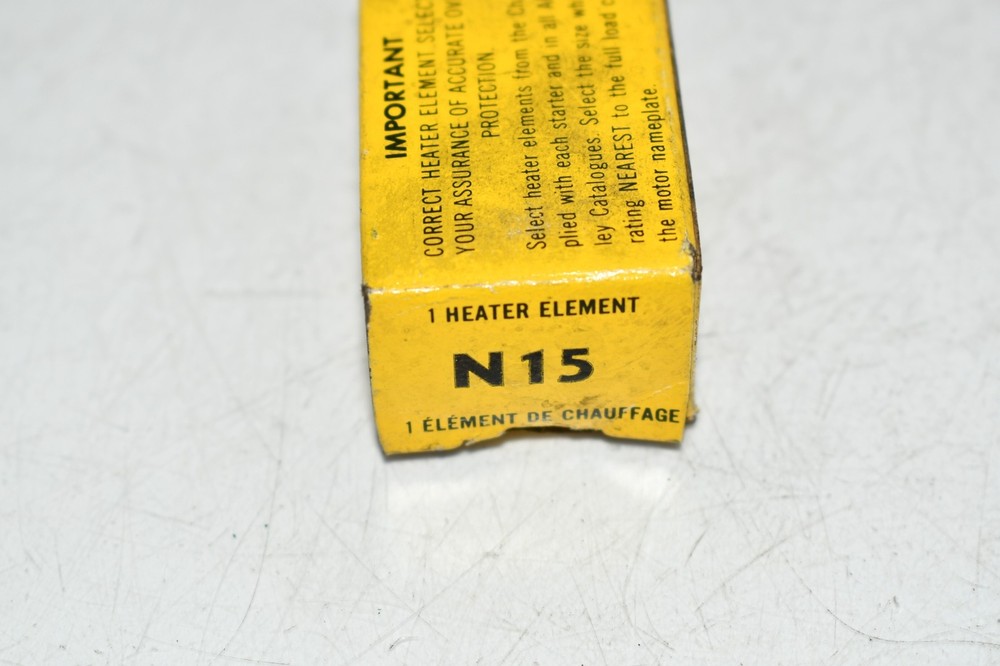 NEW Allen Bradley N15 Thermal Overload Relay Heating Element