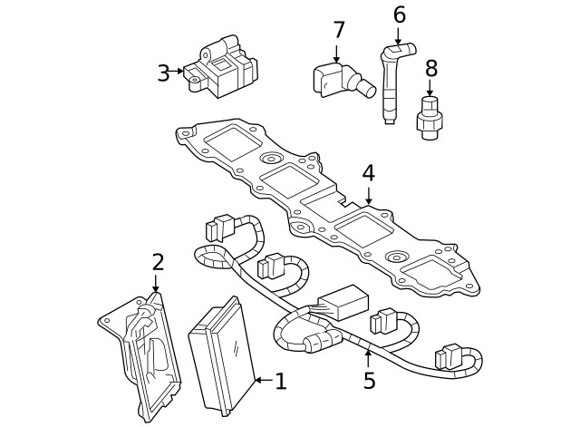 Genuine GM Engine Control Module Bracket 15905990