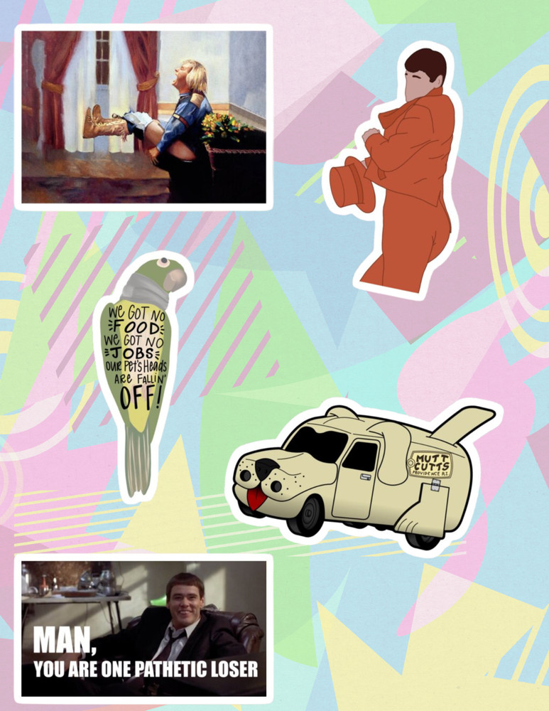 Dumb And Dumber 90's 4pc Sticker Pack