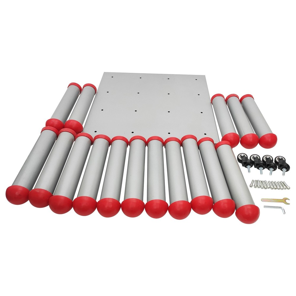 16 Movable Roll Material Storage Frame 4*4 Column Roll Material Storage Cart